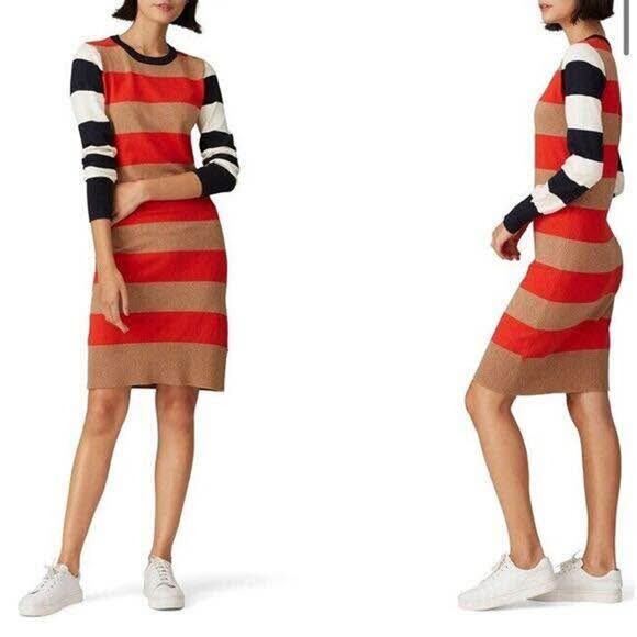 Scotch & Soda Amsterdam Small Multicolor Striped Wool Blend Sweater Dress - Picture 1 of 8
